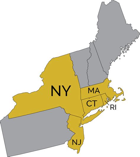 Map of the Tri State Area